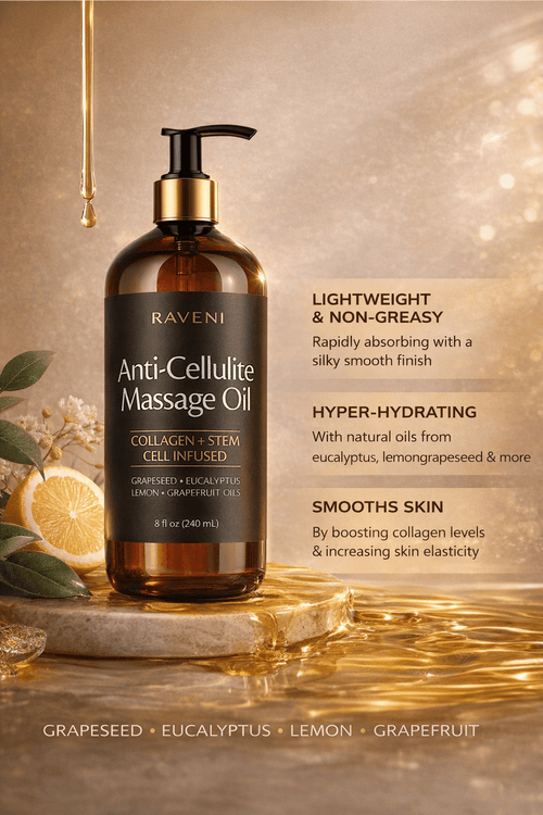Skin Firming Moisturizing Body Massage Oil - Raveni